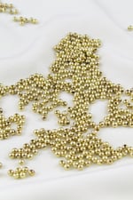 Gold CCB Kaplama 4 mm Plastik İnci Boncuk Aksesuar Malzemesi (25 Gr)