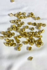 Gold Rengi 10x8 mm Çivi Model Dikme Taş Boncuk (30 Adet)