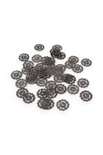 Gölge Çiçeği Modeli 22 mm Metal 10 Adet (Küpe Aparatı, Bileklik Ucu, Broş Aksesuar)