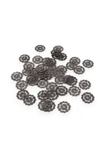 Gölge Çiçeği Modeli 22 mm Metal 10 Adet (Küpe Aparatı, Bileklik Ucu, Broş Aksesuar)