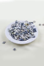 Gri Desenli Düz Doğal Taş Boncuk 8-10 mm Boyutlarında (25 Gram Yaklaşık 100 Adet)
