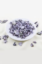 Gri Siyah Renginde Yamuk Doğal Taş Boncuk 10-15 mm Boyutlarında (25 Gram Yaklaşık 40 Adet)