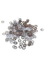 Gümüş 12 mm Halka Desen Plastik Pul Payet 30 Gr (Tülbent, Oya, Abiye, Havlu Malzemesi)