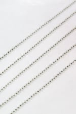 Gümüş 2 mm Top Zincir Aksesuar Takı Malzemesi 2 Metre