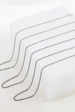 Gümüş 2 mm Top Zincir Aksesuar Takı Malzemesi 2 Metre