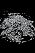 Gümüş 3 mm Plastik Boncuk Akseuar Takı Malzeme (25 Gr)