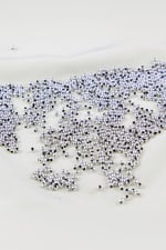 Gümüş 3 mm Plastik İnci Boncuk Takı Aksesuar Malzemesi (25 Gr)