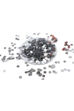 Gümüş 8x8 Kare Delikli Pul Payet 30 Gr (Tülbent, Oya, Havlu Malzemesi)