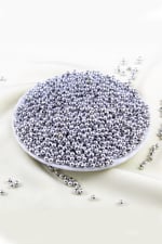 Gümüş Kaplama 4 mm Plastik İnci Boncuk Aksesuar Malzemesi (25 Gr)