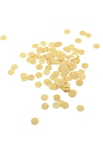 Güzel Bej 10 mm Yandan Delikli Plastik Pul Payet 30 Gr (Tülbent, Oya, Havlu Malzemesi)