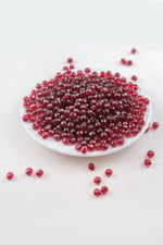 Güzel Bordo 6 mm Dünya Akrilik Boncuk Aksesuar (25 Gram)