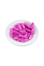 Güzel Pembe 28x1x1 mm Üçgen Desenli Boncuk Aksesuar (5 Adet)