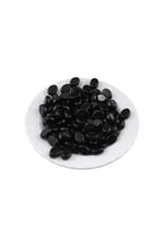 İçten Delikli Damla Siyah 9x12 mm Boncuk Aksesuar Takı Malzemesi (15 Adet)