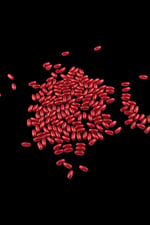 İnci Arpa Boncuk Bayrak Kırmızısı 4x8 mm (20 Gr Ortalama 300 Adet)