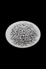 İnci Arpa Boncuk Gümüş Soba Boyalı 4x8 mm (20 Gr Ortalama 300 Adet)