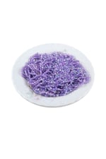 Işıltılı Leylak Tonunda 3 mm Basık Plastik Boncuk Akseuar Takı Malzeme (25 Gr)