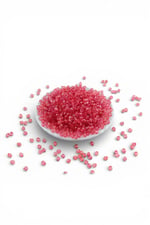 Işıltılı Pembe 6 mm Akrilik Boncuk Aksesuar Takı Malzemesi (35 Gram)