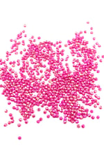 Işıltılı Şeker Pembe 3 mm Plastik Boncuk Aksesuar Takı Malzemesi (25 Gr)