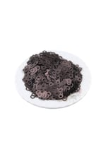 Kahve 7 mm Deliksiz Halka Model Plastik Pul Payet 25 Gr (Tülbent, Oya, Abiye, Havlu Malzemesi)