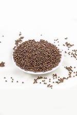 Kahve Tonunda 3 mm Plastik İnci Boncuk Takı Aksesuar Malzemesi (25 Gr)