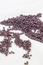 Kahve1 3 mm Plastik İnci Boncuk Takı Aksesuar Malzemesi (25 Gr)