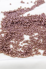 Karamel 3 mm Plastik İnci Boncuk Takı Aksesuar Malzemesi (25 Gr)