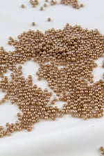 Karamel 3 mm Plastik İnci Boncuk Takı Aksesuar Malzemesi (25 Gr)