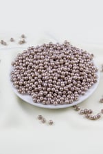 Karamel Rengi 5 mm Cam İnci Boncuk Aksesuar Takı Malzemesi (30 Gr 160 Adet)