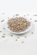 Karamel Rengi 6 mm İnci Boncuk Aksesuar Takı Malzemesi (30 Gr 105 Adet)