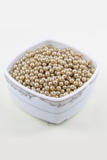Karamel Rengi 6 mm İnci Boncuk Aksesuar Takı Malzemesi (30 Gr 105 Adet)