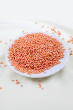 Karışık 2 Renk Oranj 3 mm Plastik İnci Boncuk Takı Aksesuar Malzemesi (25 Gr)