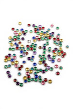 Karışık Renk Gold ve Nikel Kasa Dikme Beyoğlu Taşı (SS30, SS40) 6 mm - 7 mm (100 Adet)