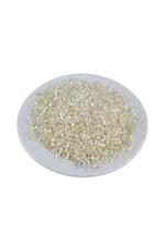 Kesme Boncuk İki Renk Krem 2x1,5 mm (100 Gr 4000 Adet)