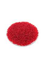 Kırmızı 4 mm Basık Akrilik Boncuk Aksesuar Takı Malzeme (25 Gr)
