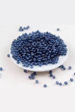 Koyu Gri 6 mm Dünya Akrilik Boncuk Aksesuar (25 Gram)