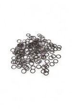 Koyu Gri Çift Delik 13x2 mm Pirinç Pul Payet (30 Gr 100 Adet)
