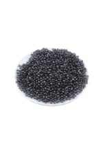 Koyu Gri Siyah Tonunda 4 mm Basık Dünya Akrilik Boncuk Akseuar Takı Malzeme (25 Gr)