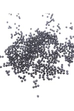 Koyu Gri Siyah Tonunda 4 mm Basık Dünya Akrilik Boncuk Akseuar Takı Malzeme (25 Gr)