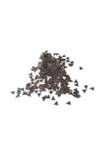 Koyu Gri Yandan Delikli 10x5 mm Üçgen Pul Payet (30 Gr 175 Adet)