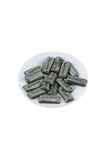 Koyu Gri (Yeşilimsi) Mermer Desen Diktörtgen Form Dikme Taş Aksesuar 33x14 mm (5 Adet)