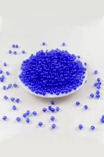Koyu Mavi 6 mm Dünya Akrilik Boncuk Aksesuar (25 Gram)