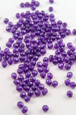 Koyu Mor 6 mm Dünya Akrilik Boncuk Aksesuar (25 Gram)