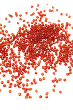 Koyu Oranj 4 mm Piramit Akrilik Boncuk Aksesuar Takı Malzeme (25 Gr)