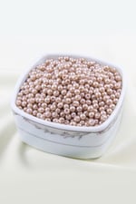 Koyu Pudra 5 mm Cam İnci Boncuk Aksesuar Takı Malzemesi (30 Gr 160 Adet)