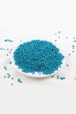 Koyu Turkuaz 3 mm Plastik İnci Boncuk Takı Aksesuar Malzemesi (18 Gr)