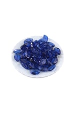 Kraliyet Mavisi 21x13 mm İçten Delikli Oval Akrilik Boncuk (6 Adet)