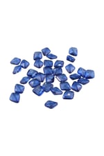 Kraliyet Mavisi İçten Delikli Özel Desen 23x20 mm Akrilik Boncuk (5 Adet)