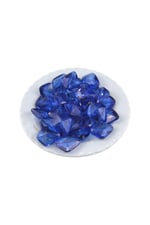Kraliyet Mavisi İçten Delikli Özel Desen 23x20 mm Akrilik Boncuk (5 Adet)