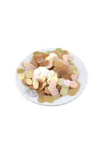 Krem Janjan 12 mm Yandan Delikli Plastik Pul Payet 30 Gr (Tülbent, Oya, Havlu Malzemesi)