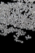 Krem Şeffaf 4 mm Dünya Akrilik Boncuk Aksesuar Takı Malzemesi (25 Gram)